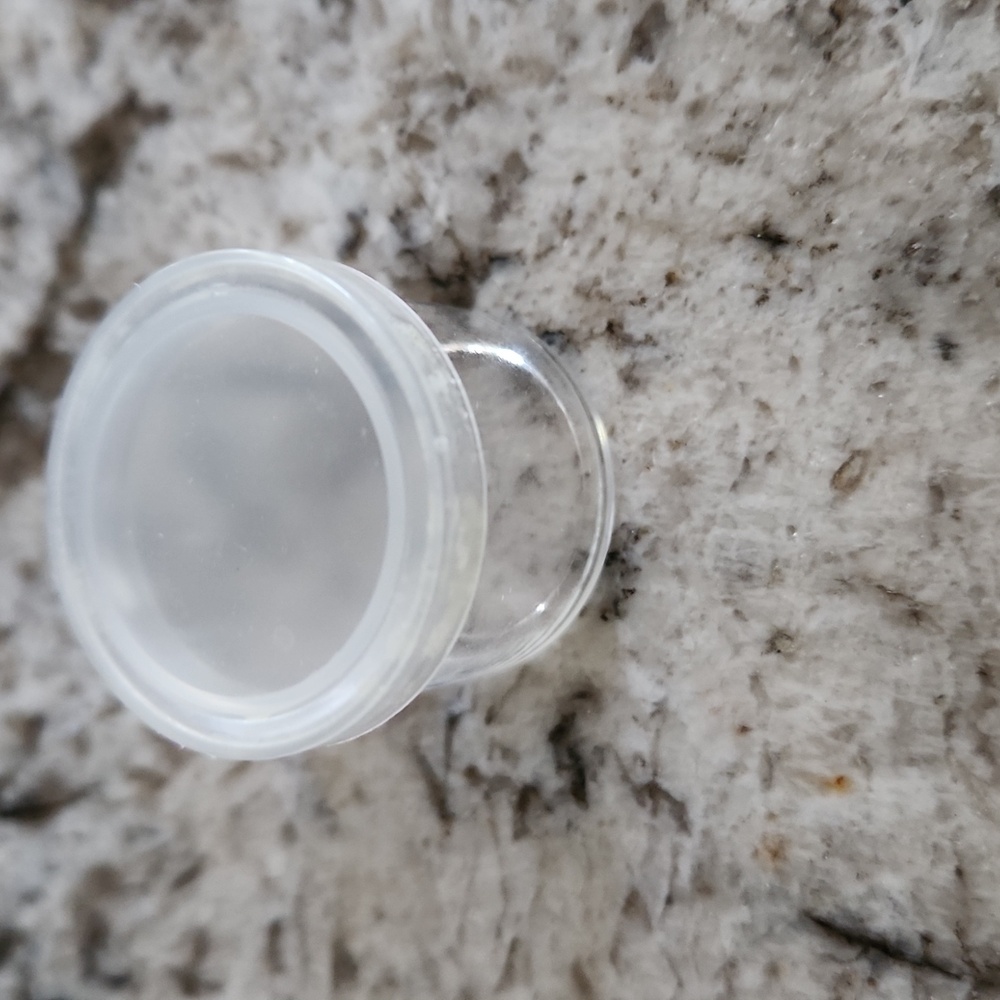 Small 1 Inch Clear Storage Containers Set Of Six Small Snap Lid Containers New - Picture 2 of 6